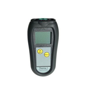 Sous vide thermometer thermocouple type K with silicone protection case.